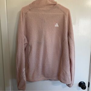 Nike ACG Soft Pink Cowl Neck Sweater Polartrec